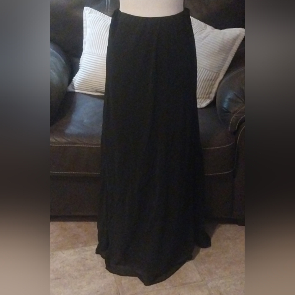 Alex Evenings Long Elegant Sheer Maxi Skirt Size L
